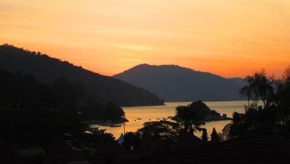 Sunset over Penang