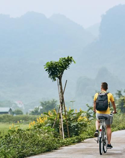 Cycling in Vietnam countryside