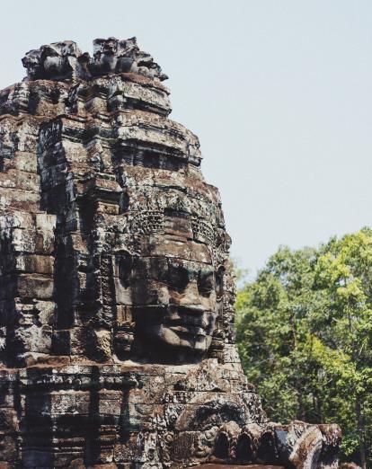 Temple face at Angkor Wat